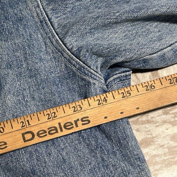 Vintage Get Used Denim Chore Jacket 90s Workwear Utility Jean Coat XXL - Picture 7 of 9